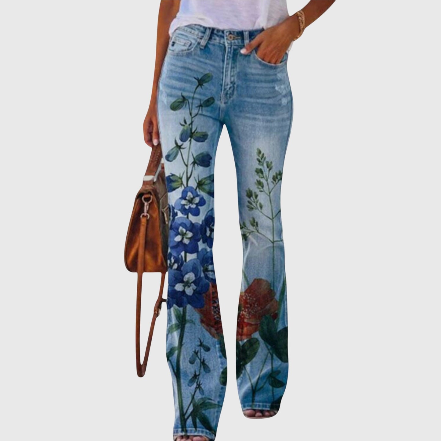 Floral Print Trousers for Stylish Occasions